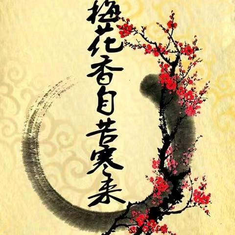 梅花香自苦寒来.