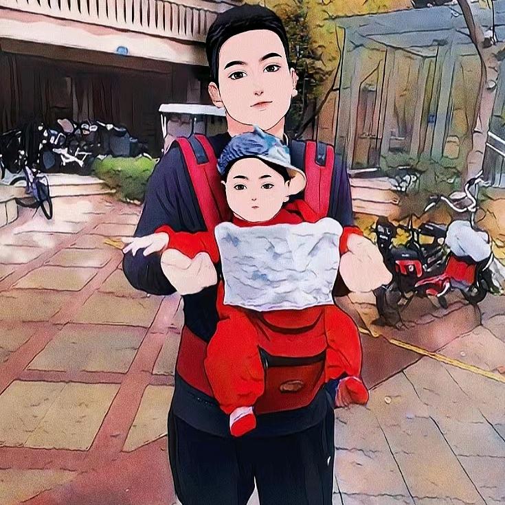 蹲地上看猴