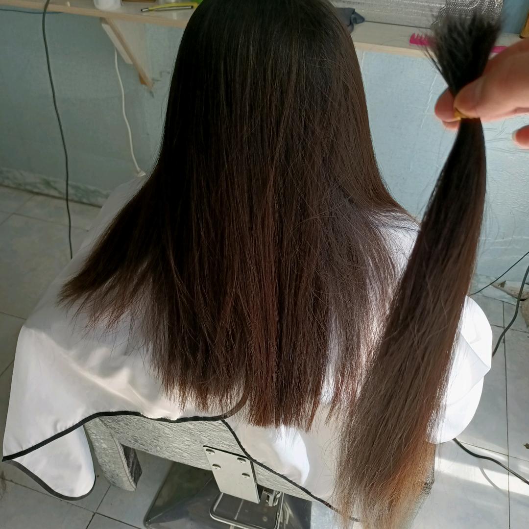 名剪美发店收长头发