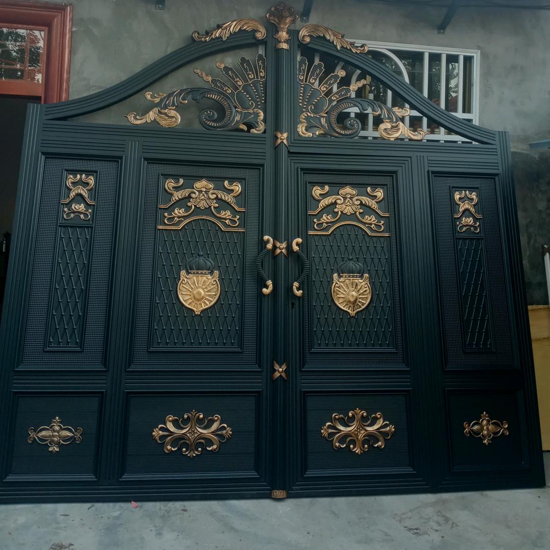 创新铝艺庭院门护栏防盗窗 金刚网纱窗