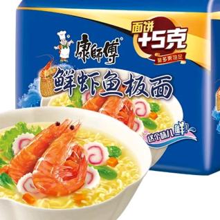 爱吃鲜虾鱼板面