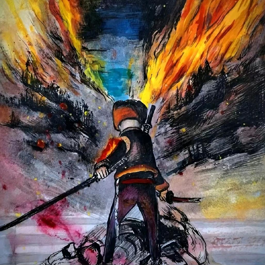 小丑泪浸红玫瑰