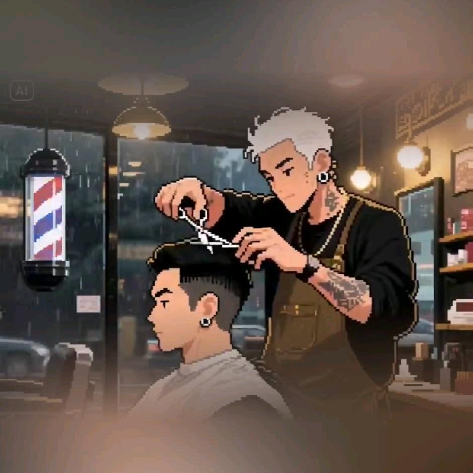 小峰只会剪头发