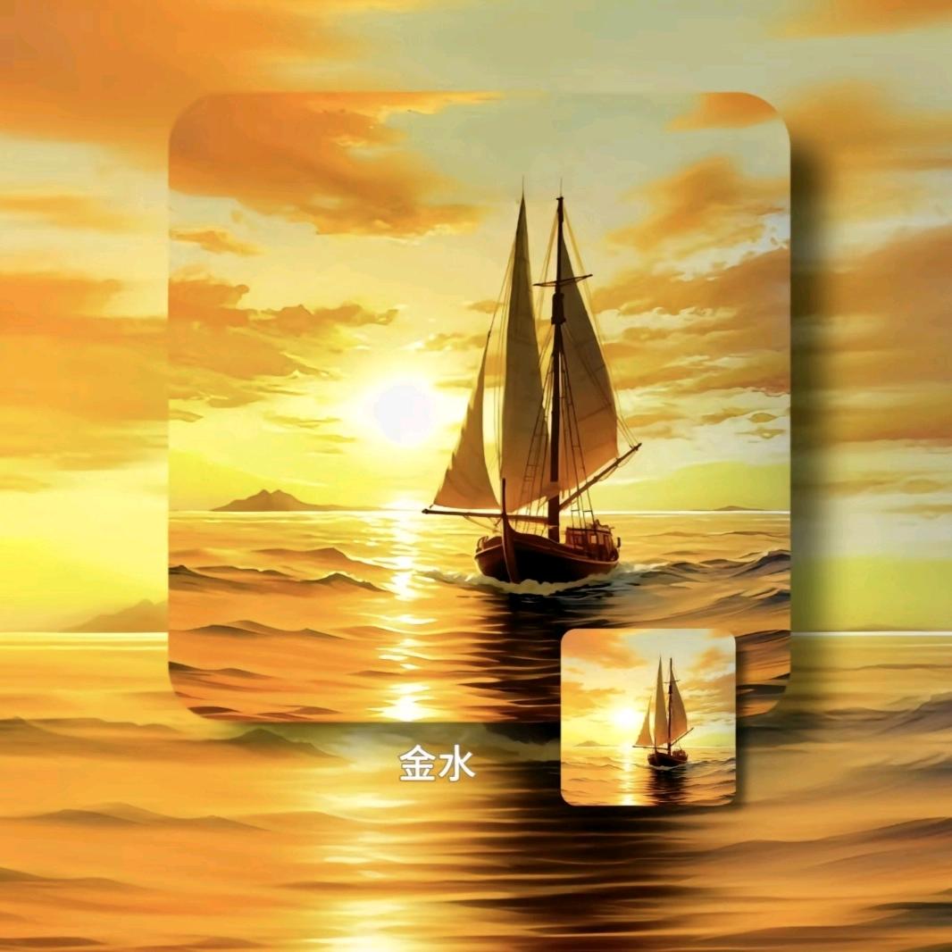 月与海