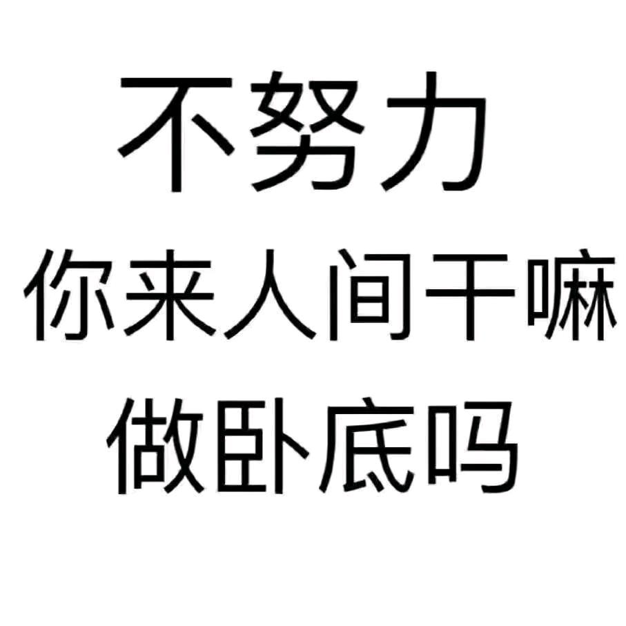 努力奋斗，做好自己