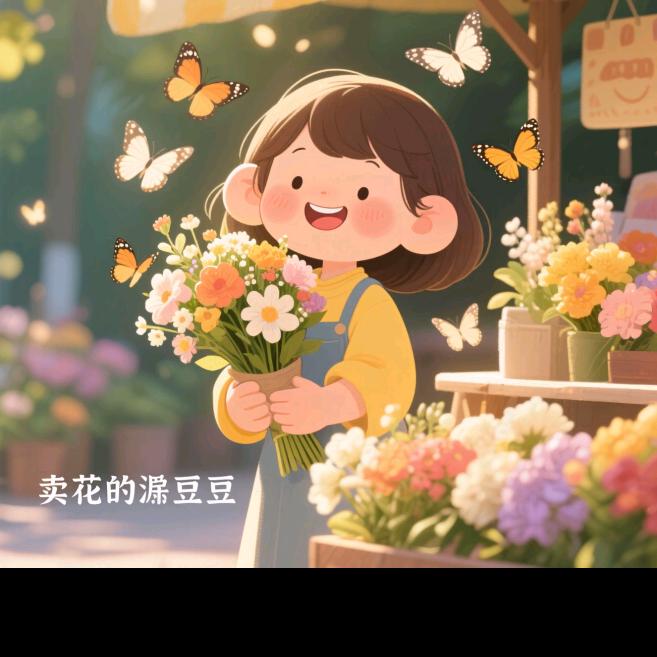 卖花的湉豆豆