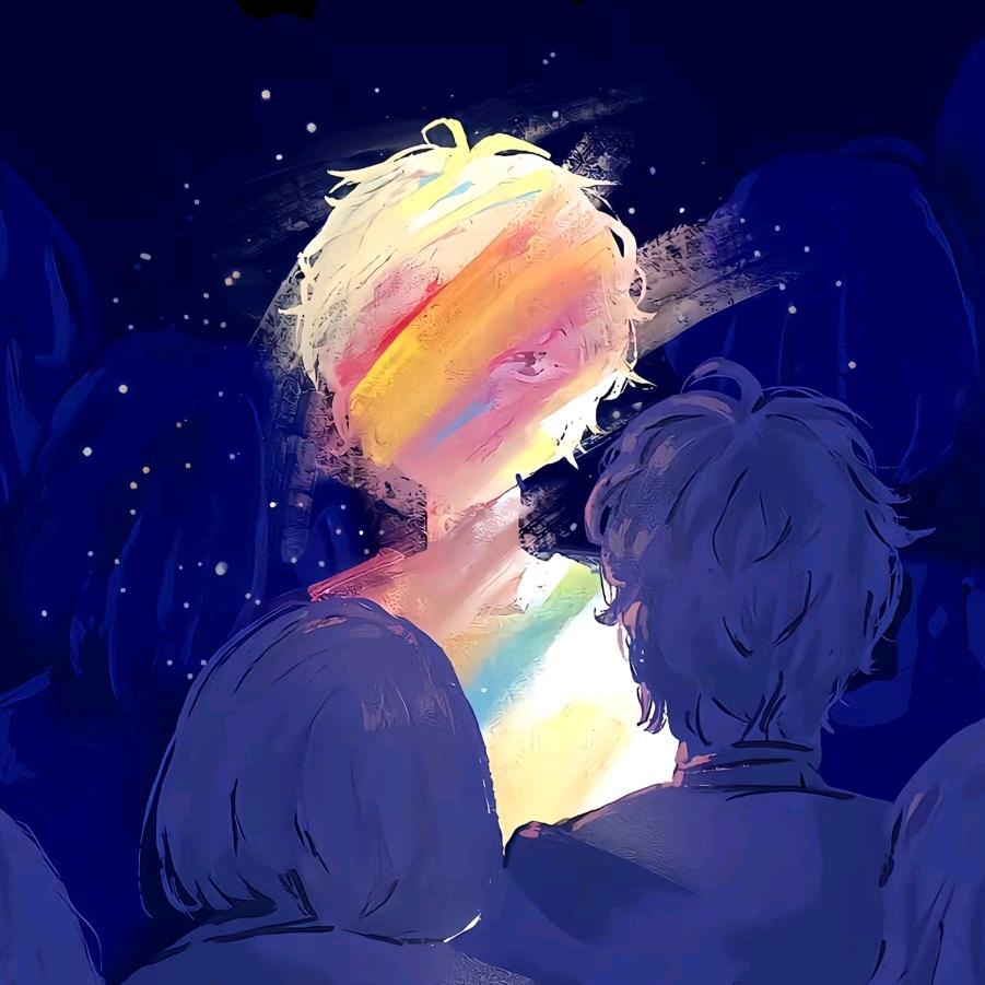 天空。