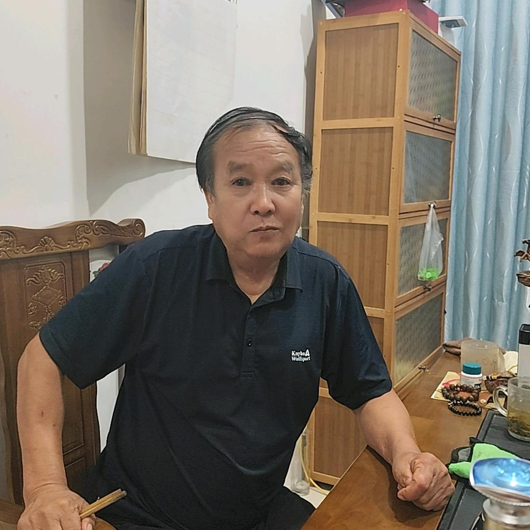 闲云潭影乐老翁
