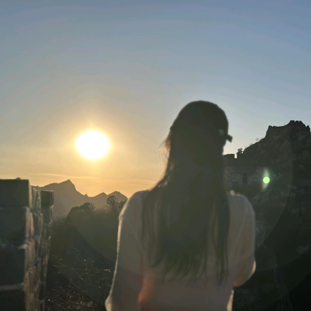 日落时