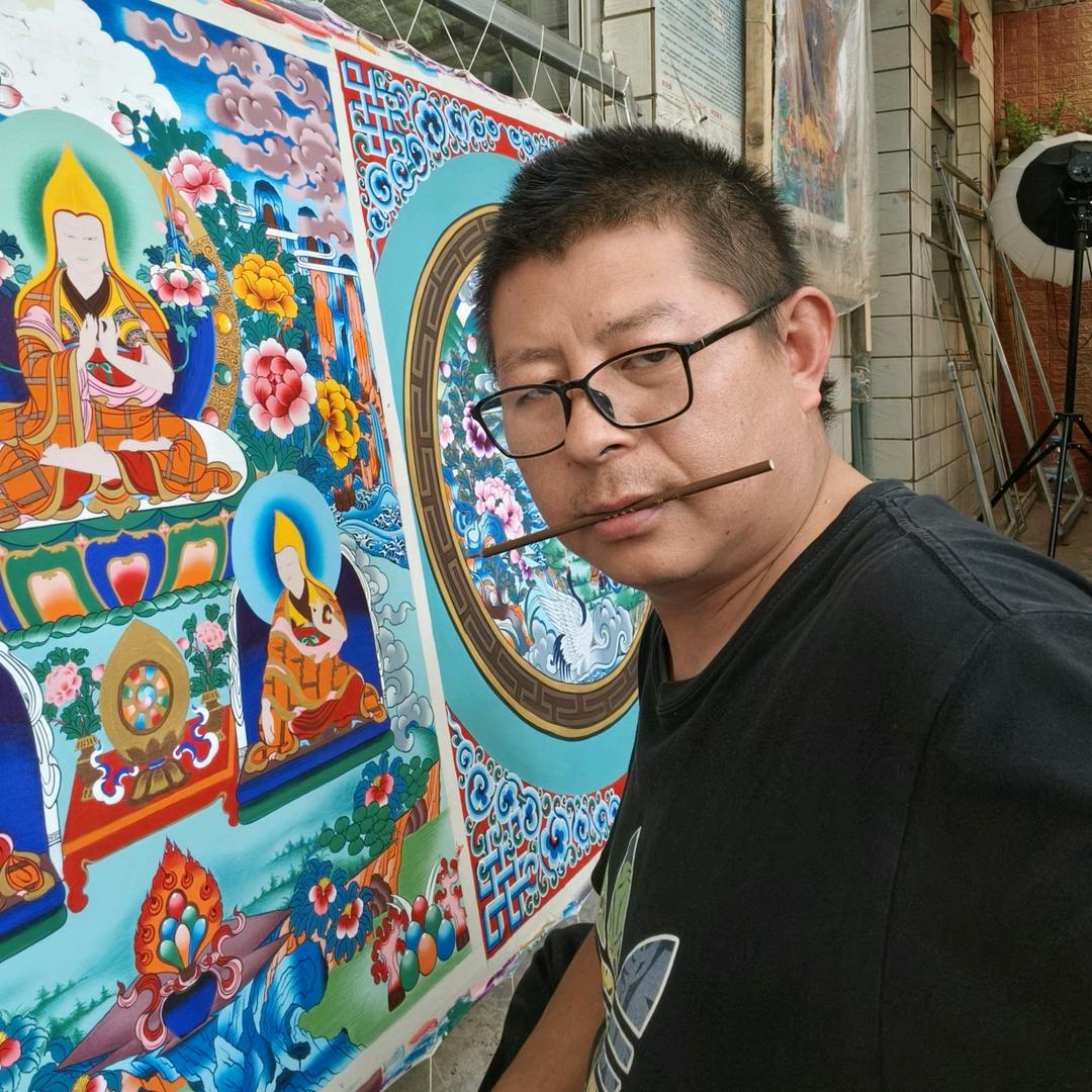天祝唐卡传承人小温