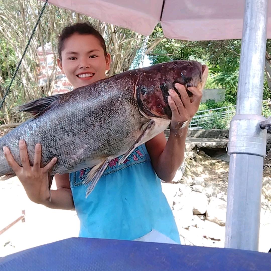 董箐电站   打鱼的小妹