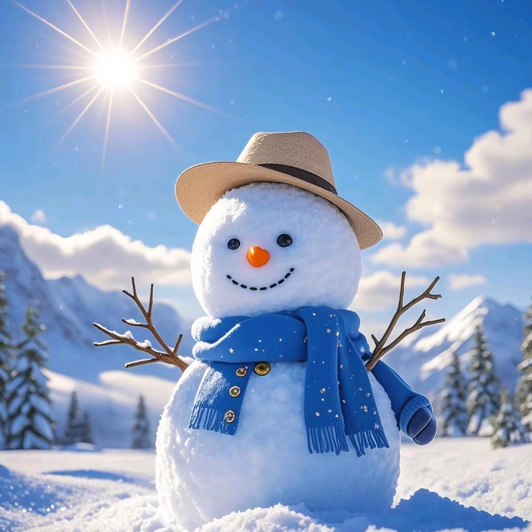 山顶的雪人☃️