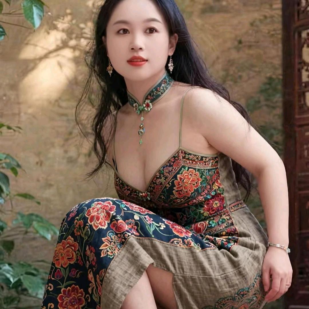 雪中梅花，布依妹