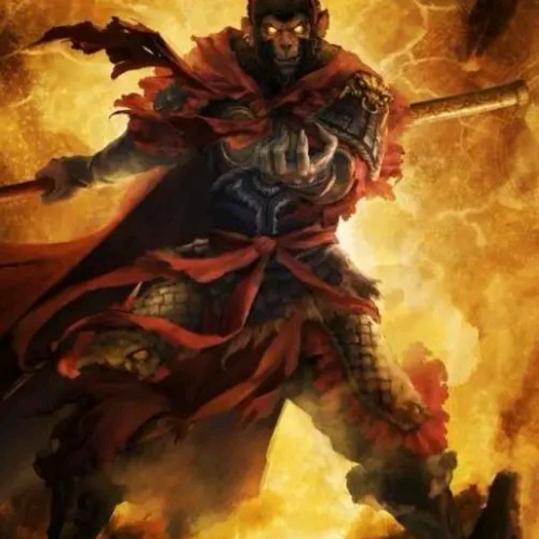 沙漠里的一只狼