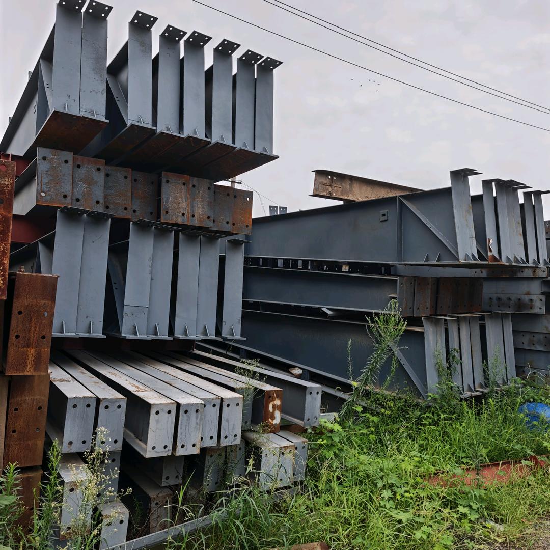 山东临清二手钢结构，基础镦