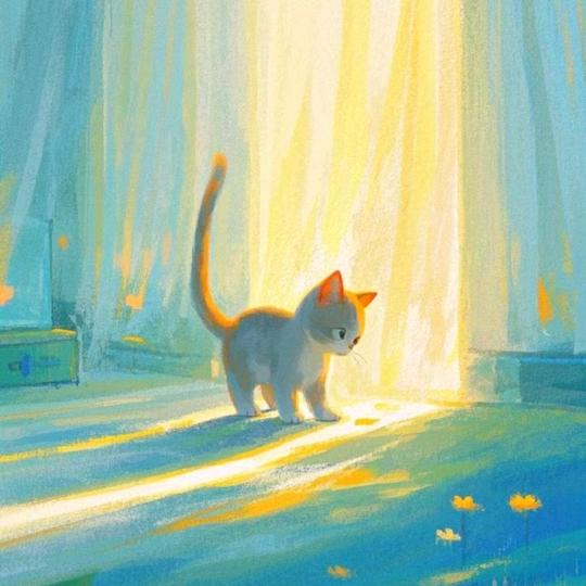 我的猫有光
