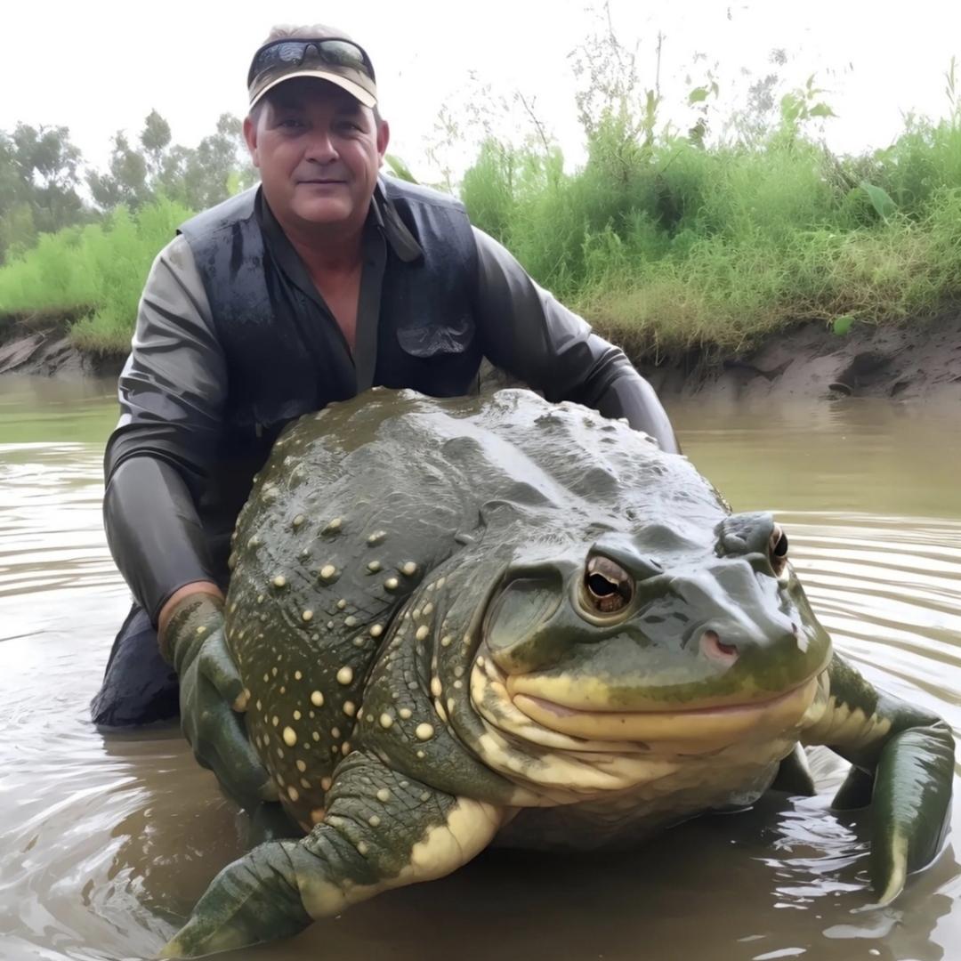 哇，好大一只蛤蟆