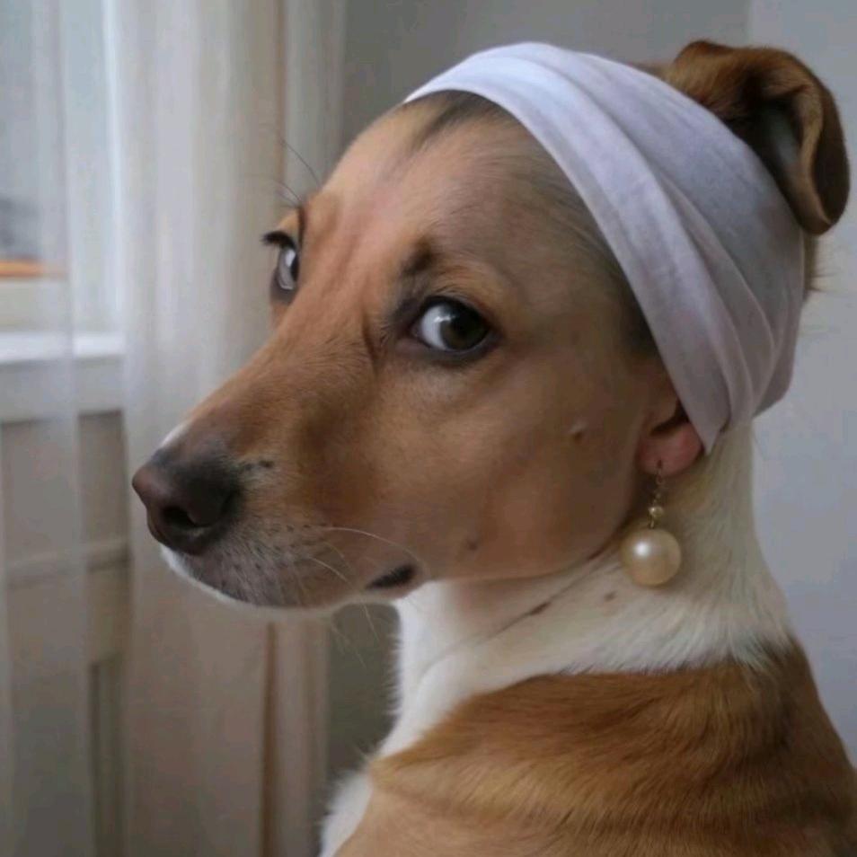 戴珍珠耳环的道哥