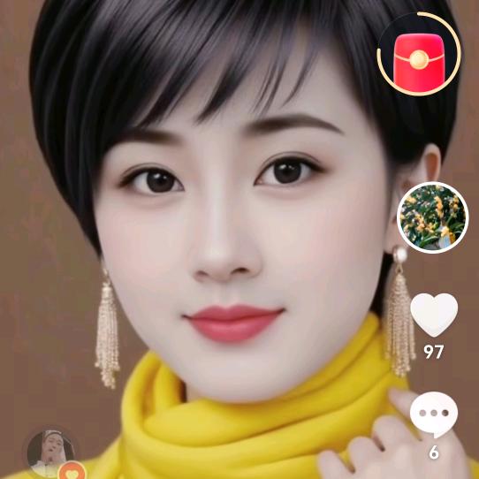 微笑。