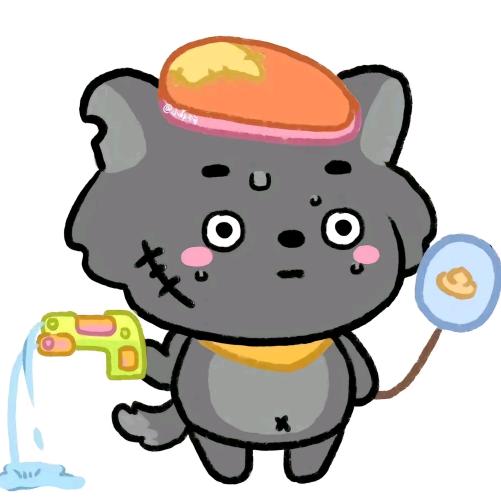 爱玩水枪的灰太狼
