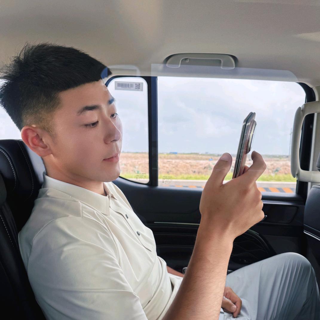 开红旗的男人