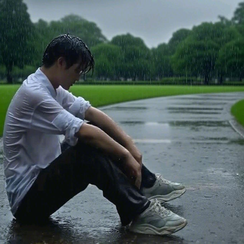 雨中漫步