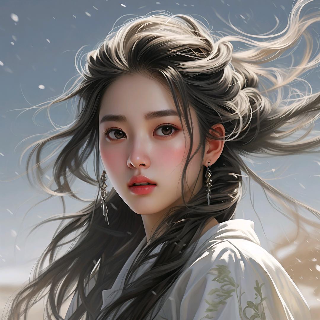 倚窗听雨
