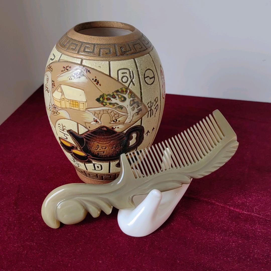 瑾缘牛角梳