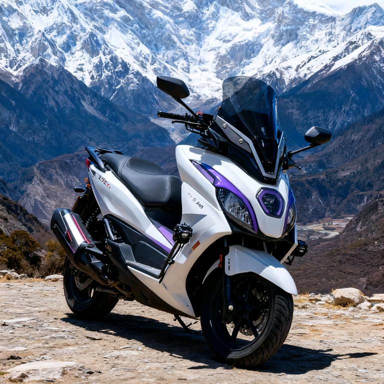 骑机车的小男孩