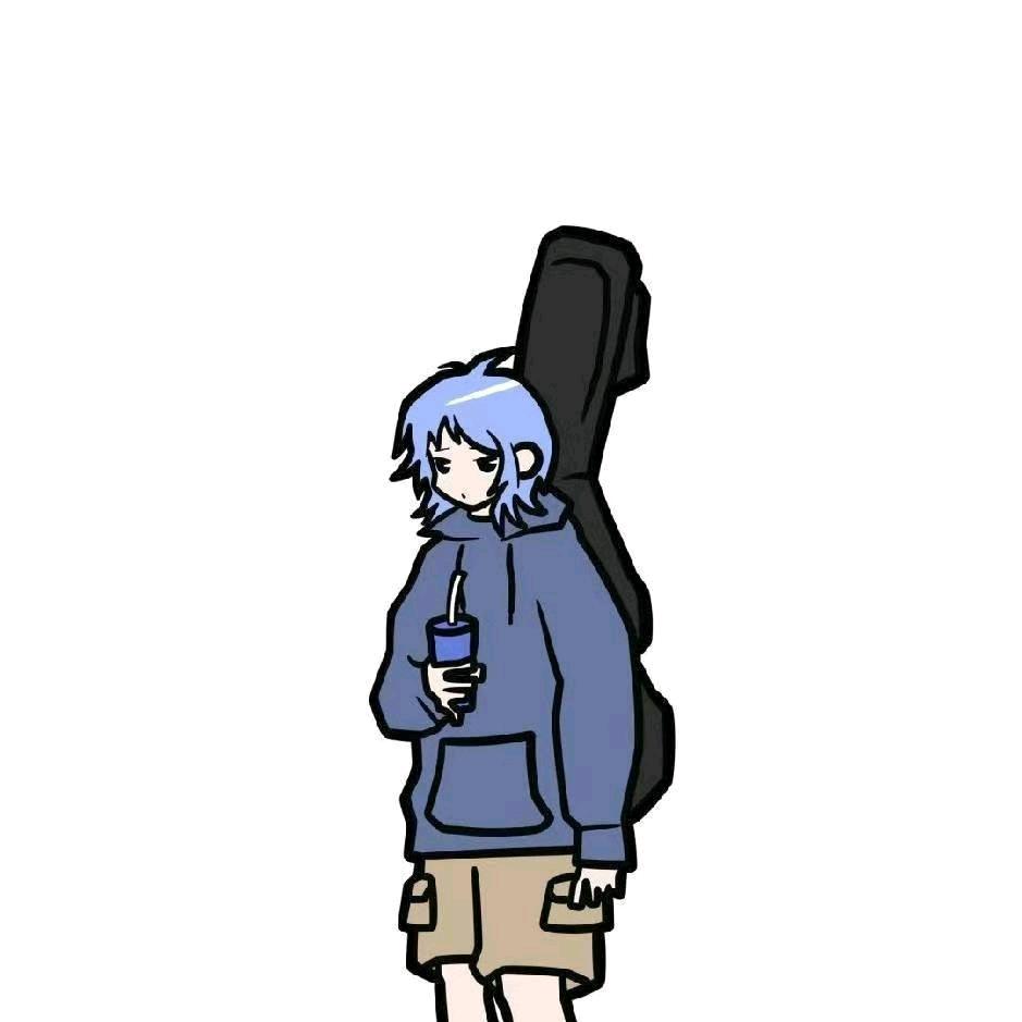蓝色