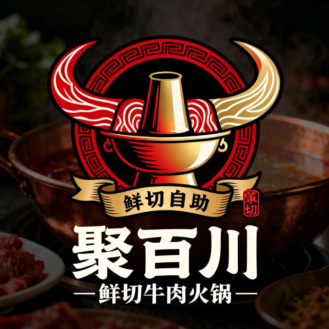聚百川鲜切牛肉自助老火锅