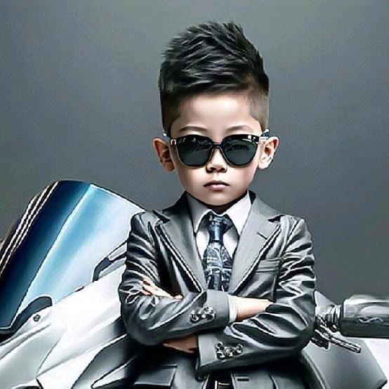 一个农村的小男孩