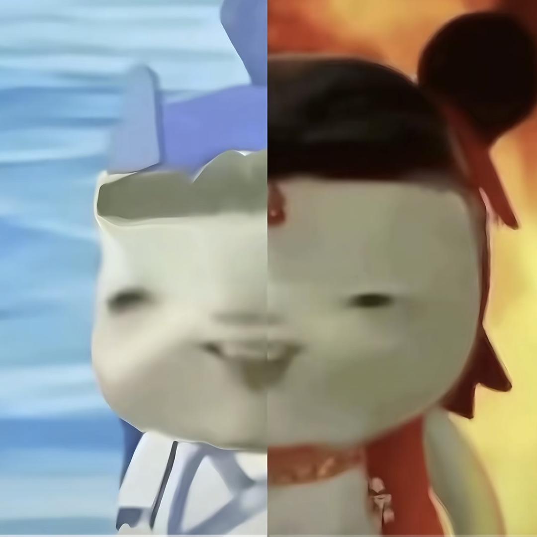 这怎么一半敖丙一半哪吒呀