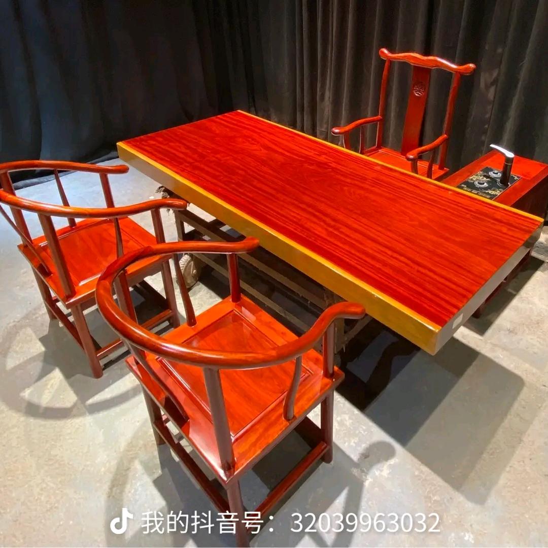 草根大板茶桌家具