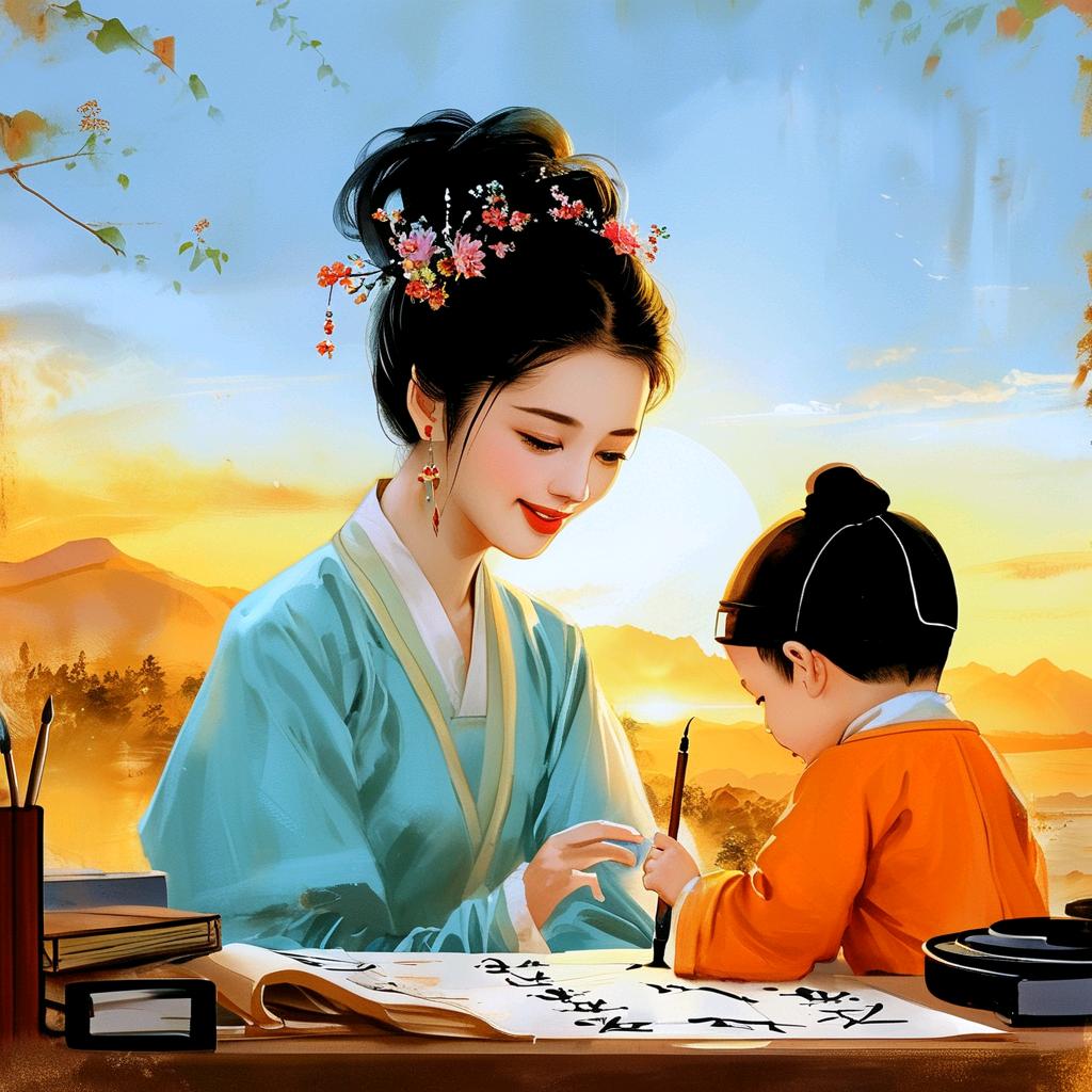 月亮不睡我哄娃