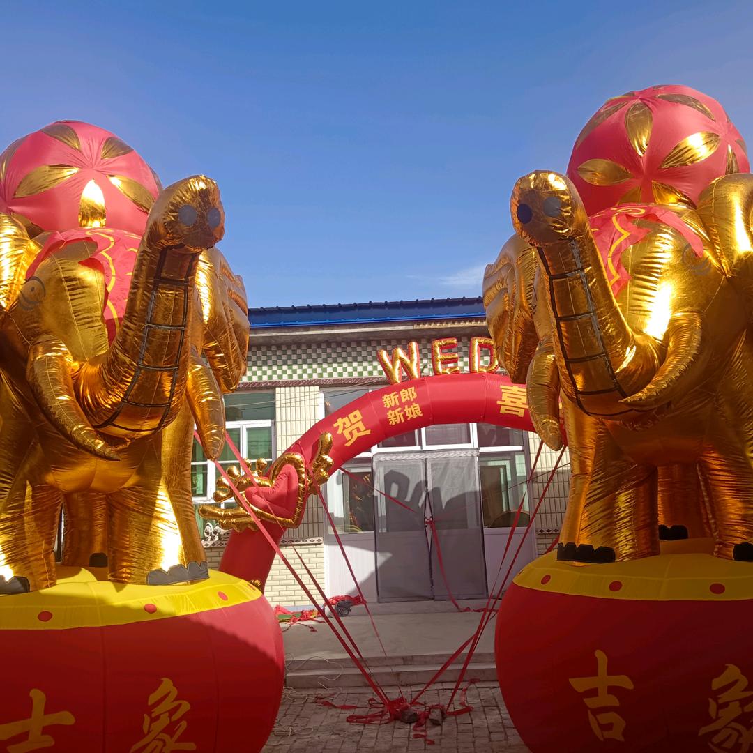 朱铺头村婚庆拱门，吉象，气柱出租