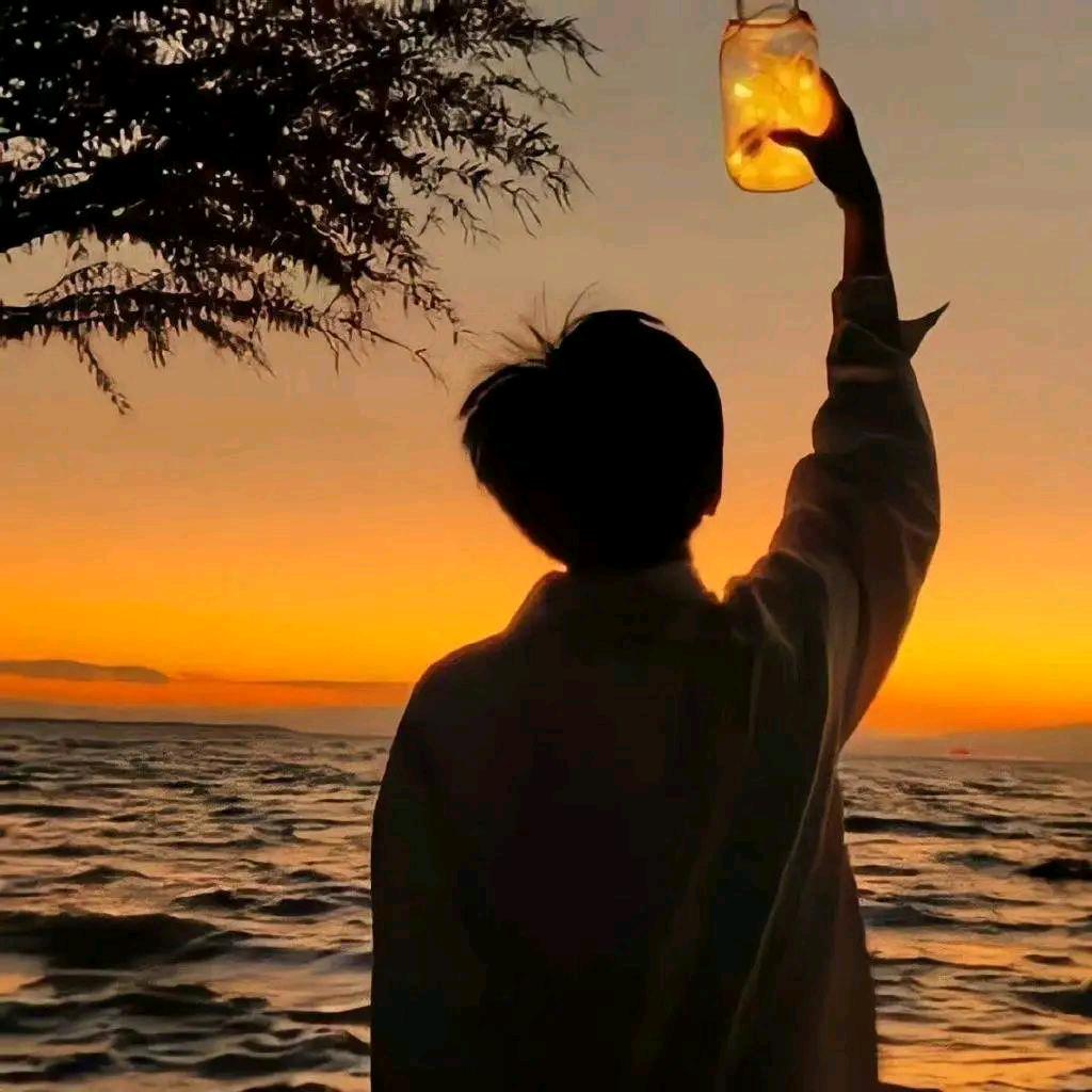 夕阳遇见日落