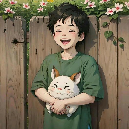 腼腆社恐小男孩