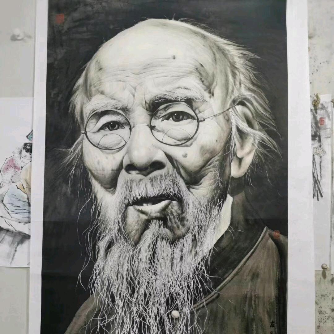 陈先生水墨人物