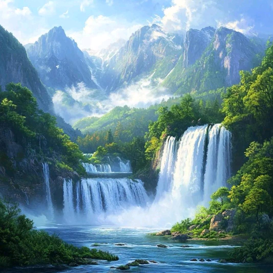 晴天白云