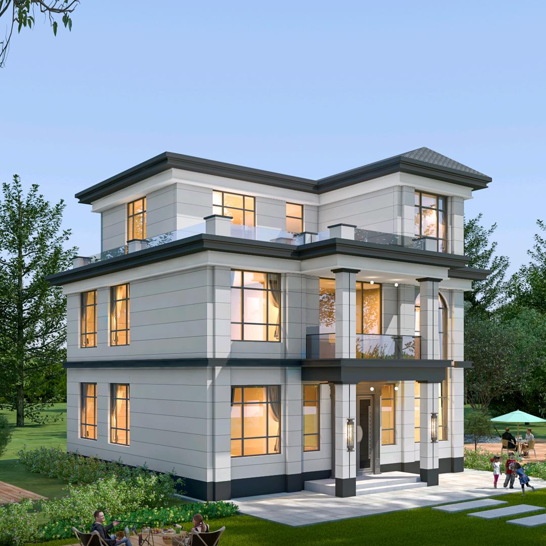 简美建筑装饰.大包建房.别墅设计。