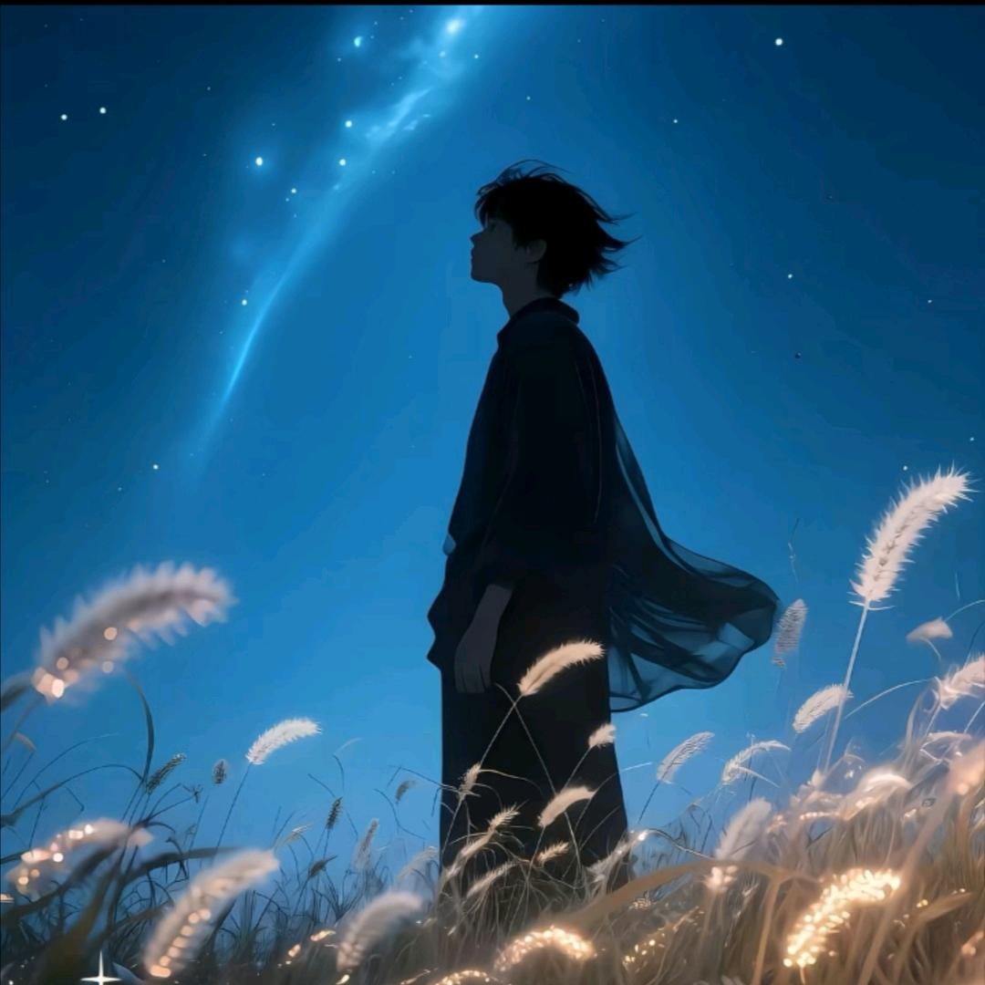 风雪夜舞影