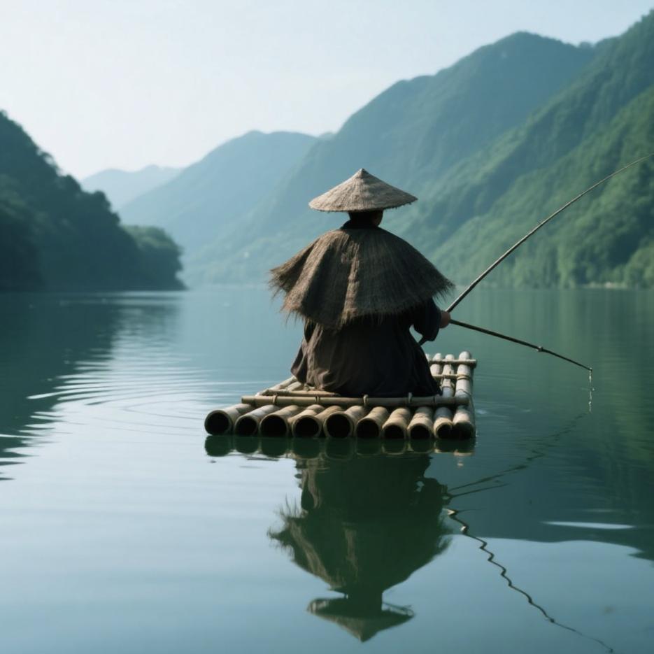 爱钓鱼的摄影师