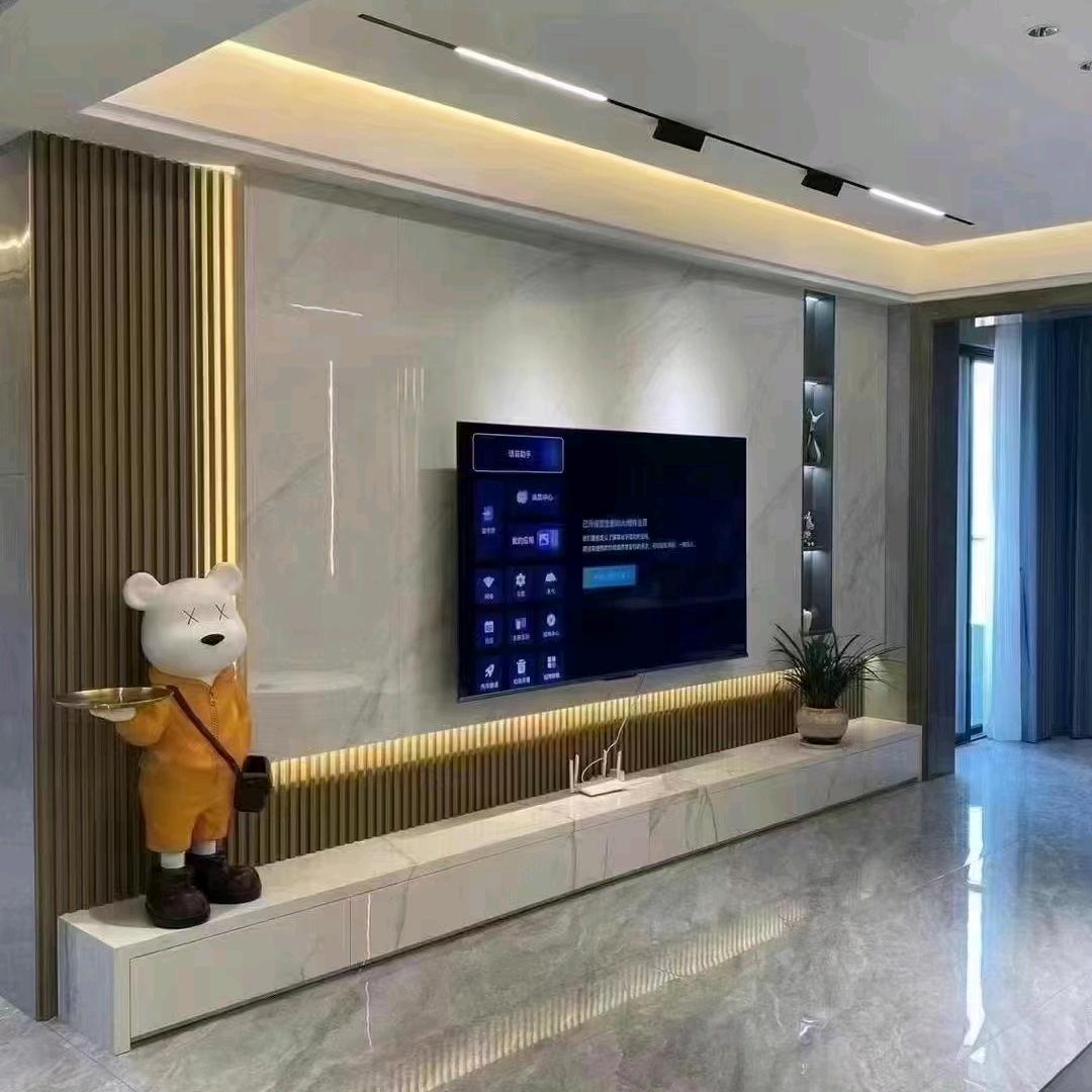 盛福背景墙+腾飞楼梯