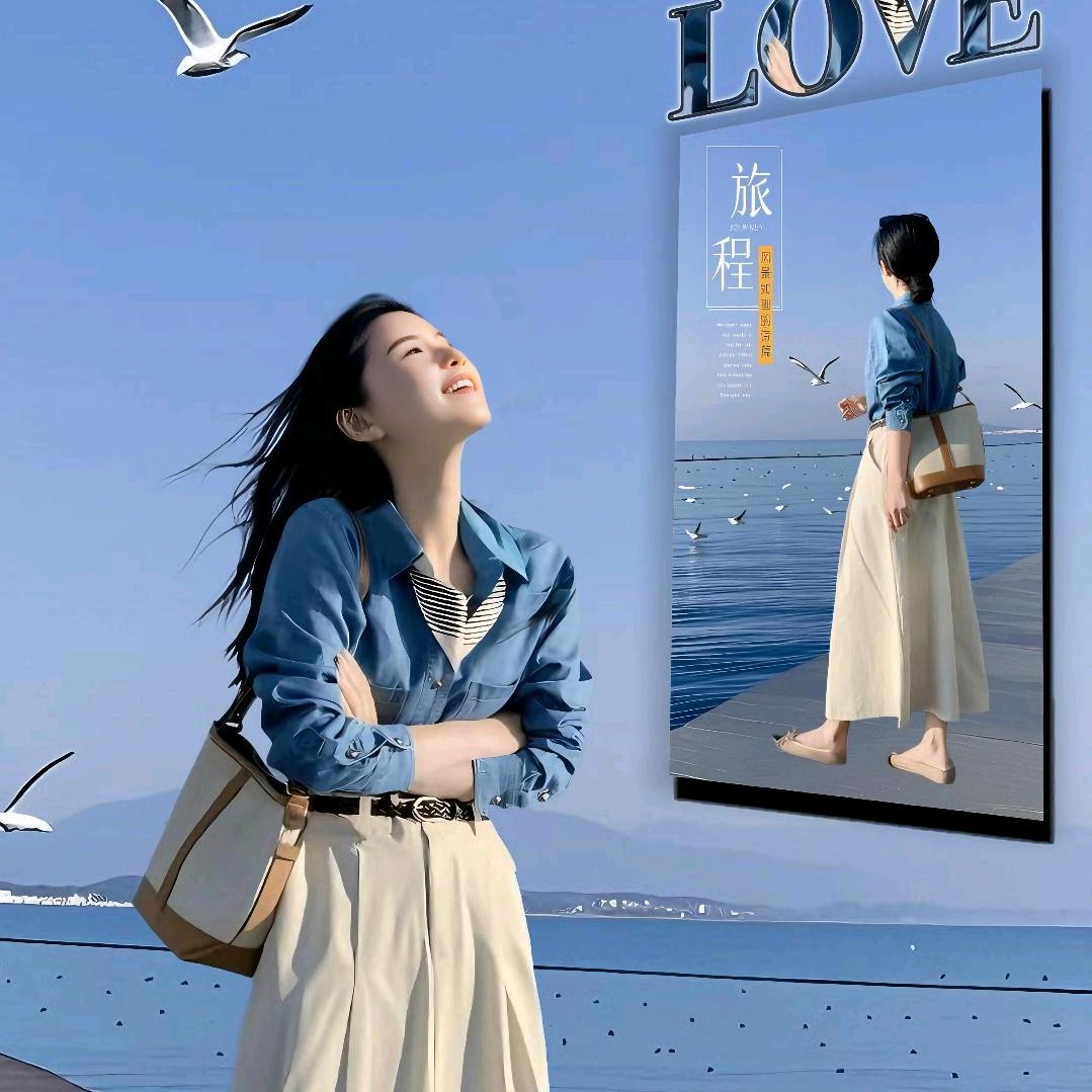 蔚蓝穿搭