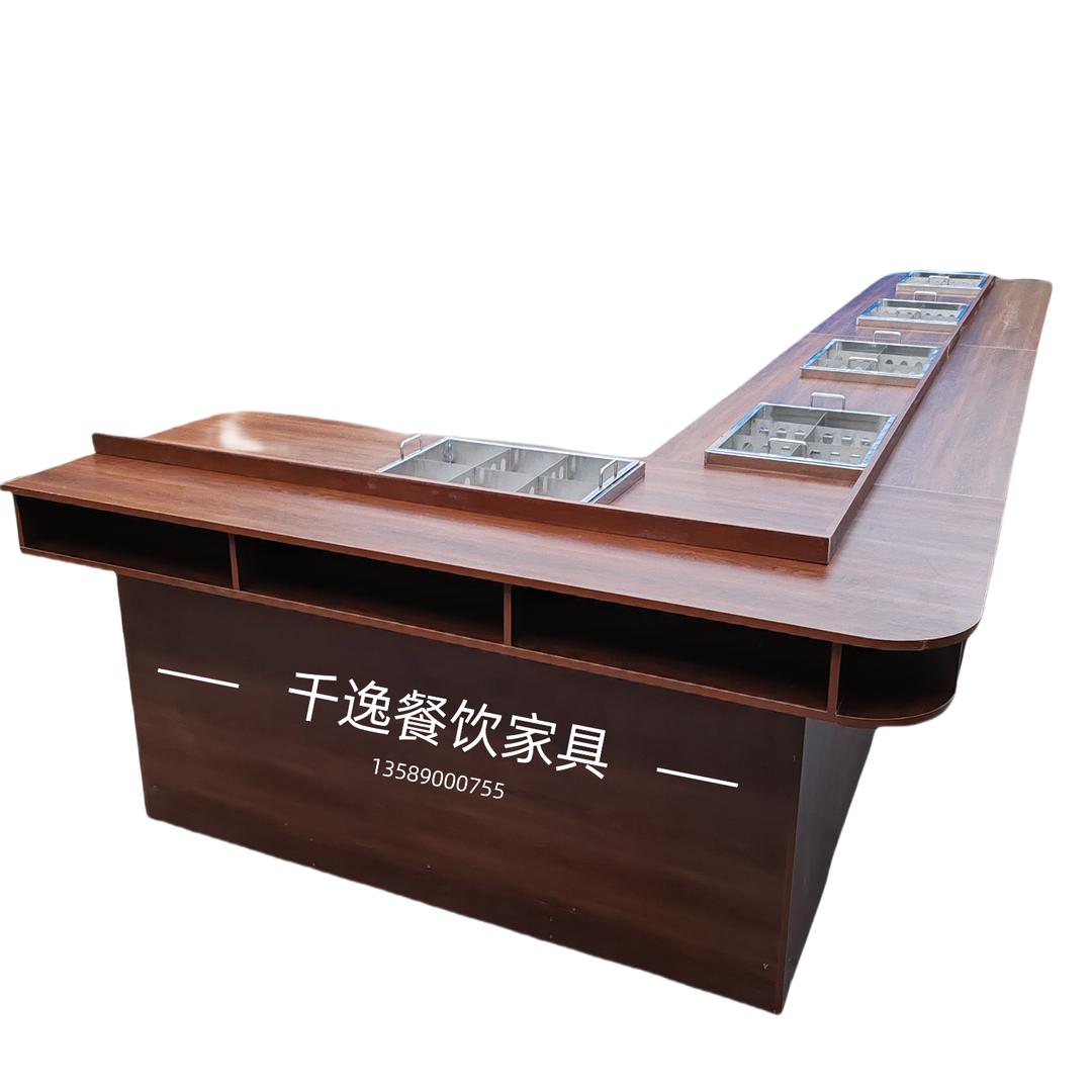 千逸木制麻辣烫串串香桌子，麻辣烫桌子厂家