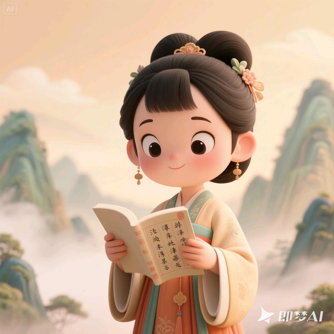 萌娃读古诗