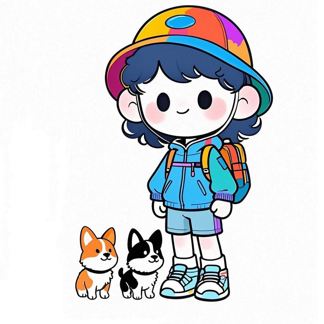 小蓝是个野孩子