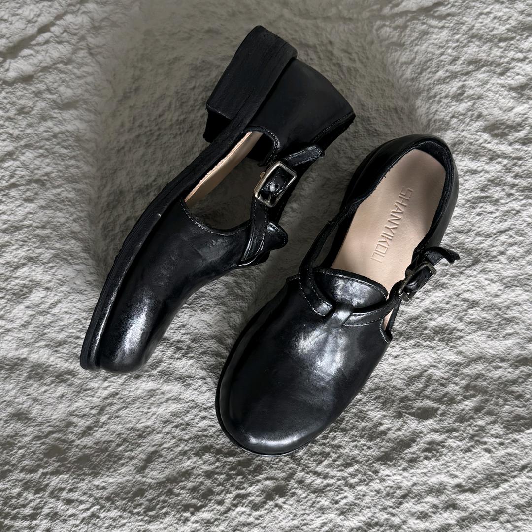 广州铂蓝图马皮女鞋