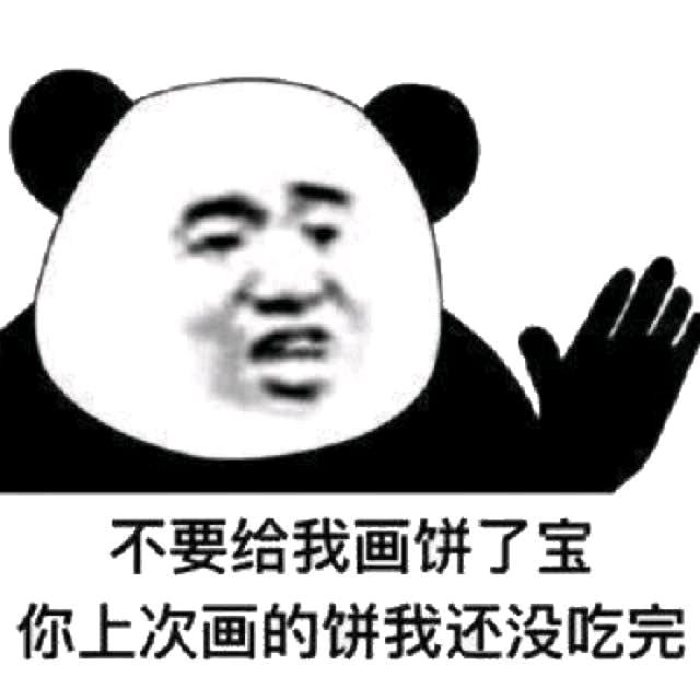 别给我画饼我不爱吃
